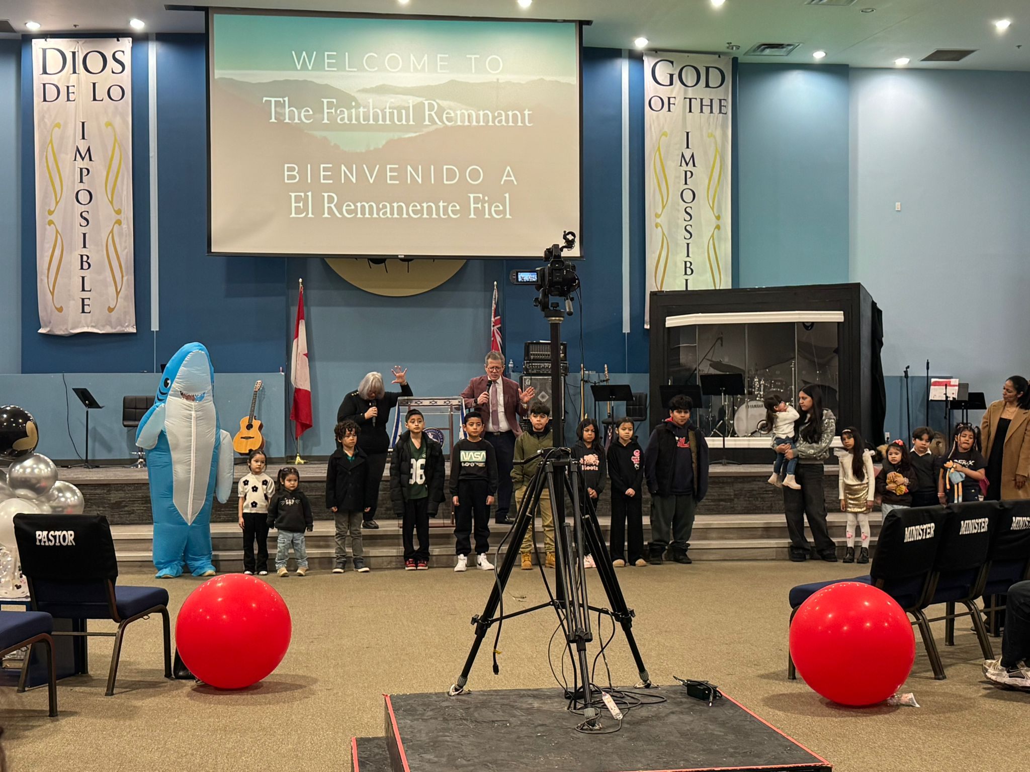 Children ministry performance during Sunday service
