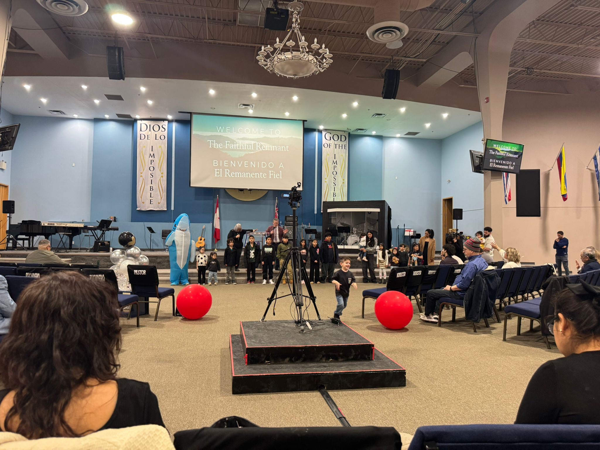 Faithful Remnant Church sanctuary during service